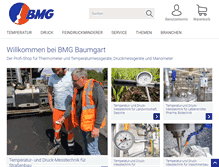 Tablet Screenshot of bmg-baumgart.de